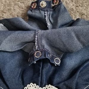 Limited Too One Pieces - Baby Girl One Piece Denim & Lace Limited Too One Pieces - Baby Girl One Piece Denim & Lace